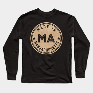 Made In Massachusetts MA State USA Long Sleeve T-Shirt